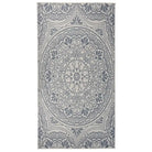 Duurzame buitenvloerkleden voor een beschermendemat in je tuin - Blauw patroon / 80 x 150 cm - Vloerkleden