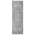 Duurzame buitenvloerkleden voor een beschermendemat in je tuin - Blauw patroon / 80 x 250 cm - Vloerkleden