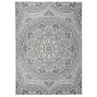 Duurzame buitenvloerkleden voor een beschermendemat in je tuin - Blauw patroon / 200 x 280 cm - Vloerkleden