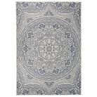 Duurzame buitenvloerkleden voor een beschermendemat in je tuin - Blauw patroon / 160 x 230 cm - Vloerkleden