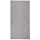 Duurzame buitenvloerkleden voor een beschermendemat in je tuin - Bruin en blauw / 100 x 200 cm - Vloerkleden