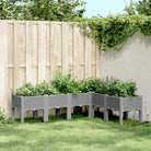 Duurzame plantenbak voor klimplanten in tuin of op terras - Lichtgrijs / 160 x 120 x 42 cm / 1 - Bloempotten &