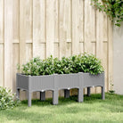 Duurzame plantenbak voor klimplanten in tuin of op terras - Lichtgrijs / 120 x 40 x 42 cm / 1 - Bloempotten &