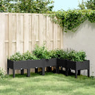 Duurzame plantenbak voor klimplanten in tuin of op terras - Zwart / 160 x 120 x 42 cm / 1 - Bloempotten & plantenbakken