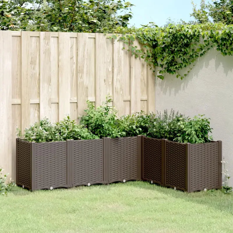 Duurzame plantenbak voor klimplanten op tuin of terras - Bruin / 160 x 120 x 53 cm / 1 - Bloempotten & plantenbakken