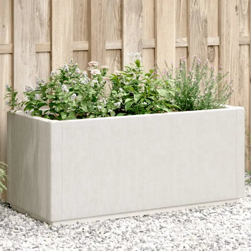 Duurzame plantenbak voor klimplanten van polypropyleen - Wit / 1 - Bloempotten & plantenbakken