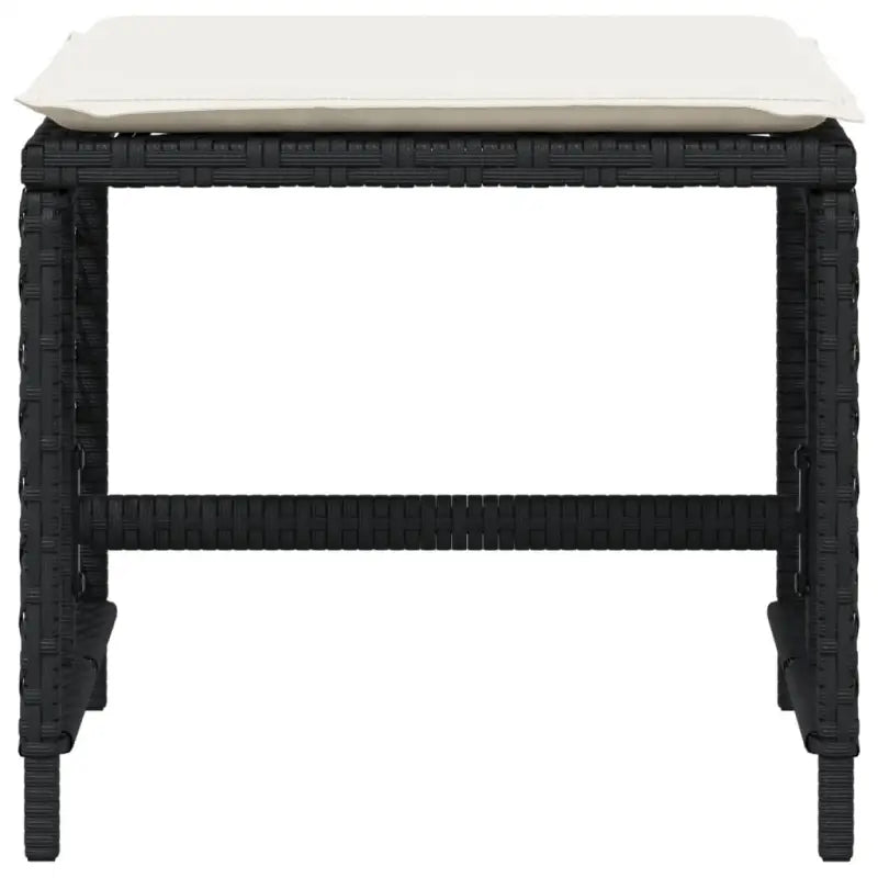 Duurzame poly rattan tuinkrukken voor een comfortabele zitervaring - Tuinpoefs