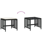 Duurzame poly rattan tuinkrukken voor een comfortabele zitervaring - Tuinpoefs