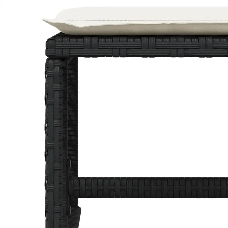 Duurzame poly rattan tuinkrukken voor een comfortabele zitervaring - Tuinpoefs