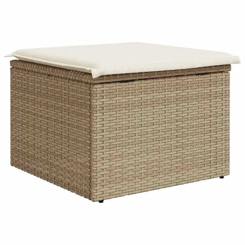Duurzame tuinkruk met poly rattan en comfortabele zitervaring - Tuinpoefs