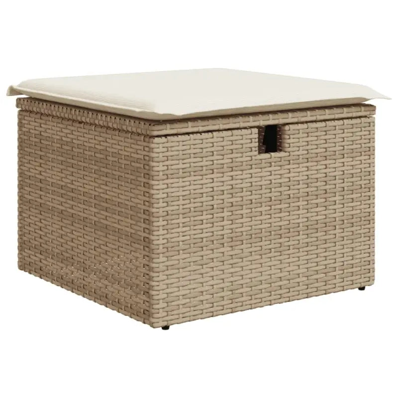 Duurzame tuinkruk met poly rattan en comfortabele zitervaring - Tuinpoefs