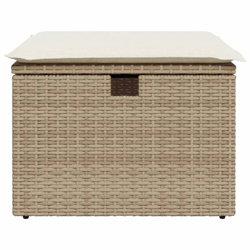Duurzame tuinkruk met poly rattan en comfortabele zitervaring - Tuinpoefs