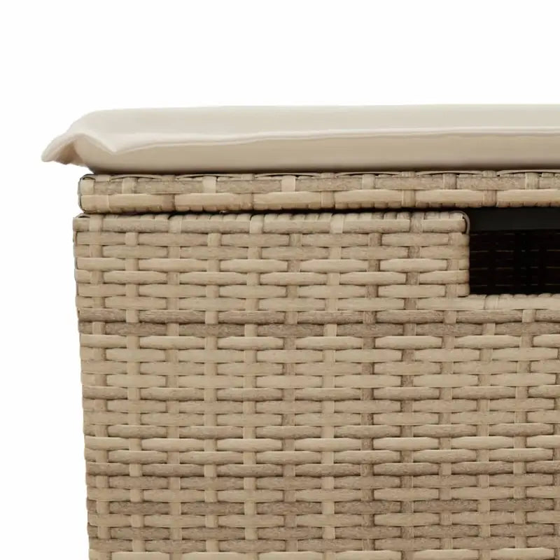 Duurzame tuinkruk met poly rattan en comfortabele zitervaring - Tuinpoefs