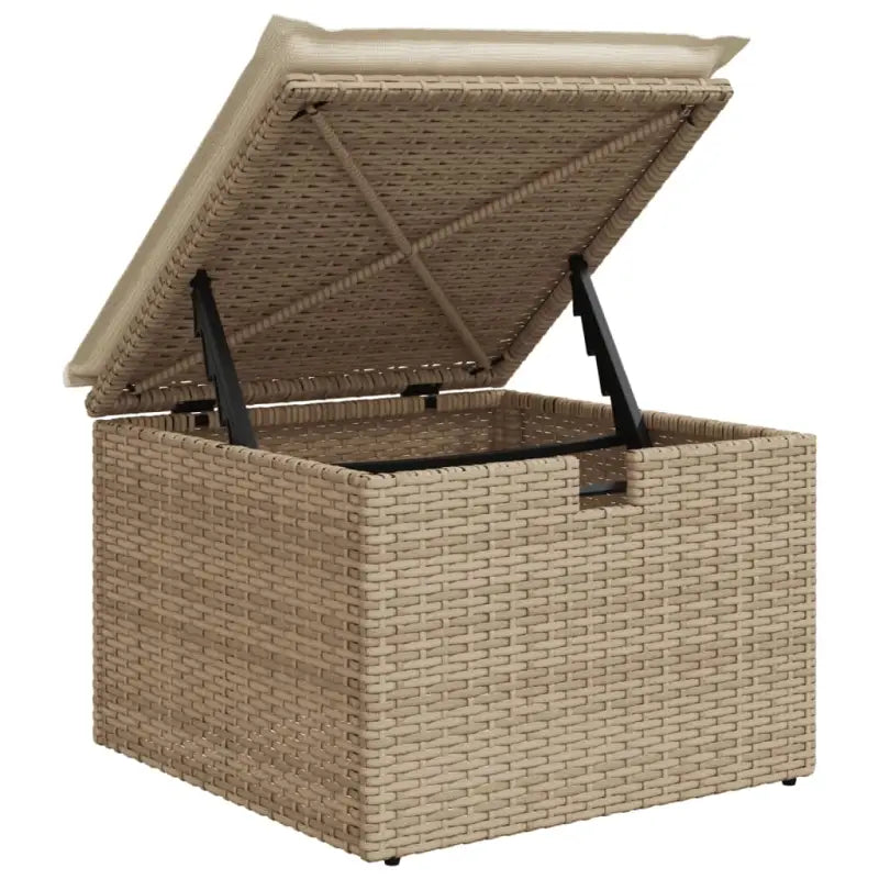 Duurzame tuinkruk met poly rattan en comfortabele zitervaring - Tuinpoefs