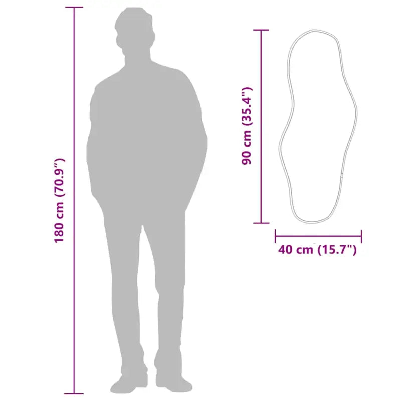 Duurzame wandspiegel met duidelijke weerspiegeling en minimalistisch design - Spiegels