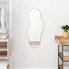 Duurzame wandspiegel met duidelijke weerspiegeling en minimalistisch design - Goud / 80 x 35 cm / 1 - Spiegels