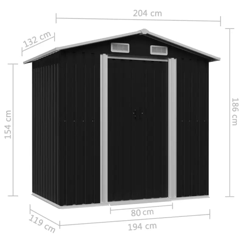 Dwergschuur met ventilatie voor gereedschap en materialen - Tuinhuizen