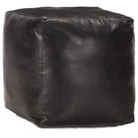Echt Geitenleer Poef voor Modern en Comfortabel Interieur - Zwart / 1 - Poefs