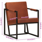 Echt leren fauteuil voor comfortabel ontspannen en lezen - Fauteuils & Relaxfauteuils
