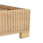 Echt rattan bedframe met geweven structuur voor een exotische look - Bedden & bedframes