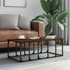 Echte salontafel met bewerkt hout voor een elegante woonkamer - bruin eikenkleur / 1 - Salontafels