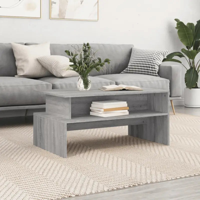 Echte salontafel van bewerkt hout met elegante en duurzame uitstraling - Grijs sonoma / 1 - Salontafels