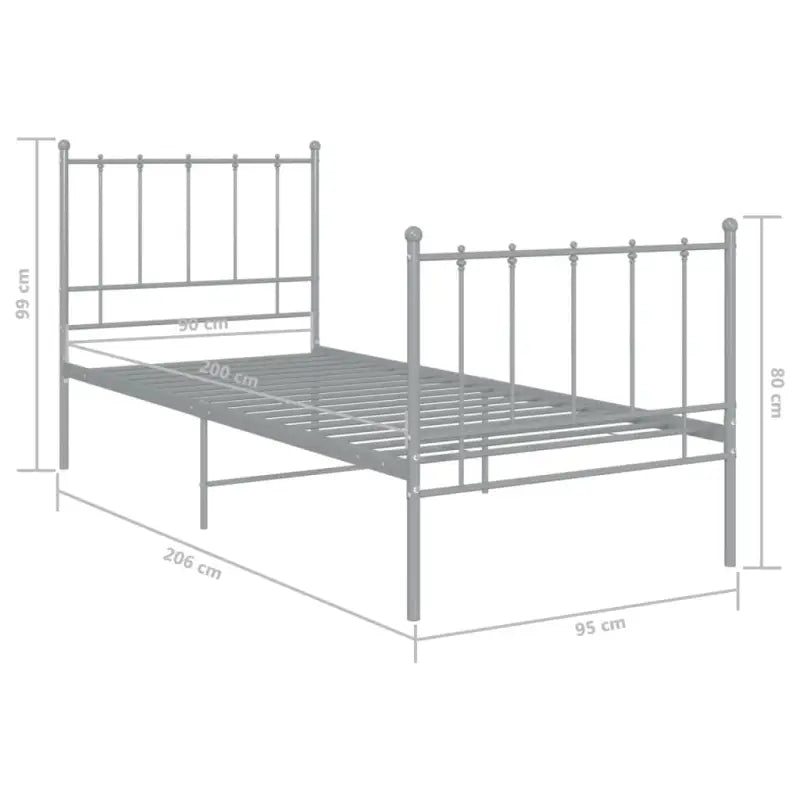 Een comfortabel eenpersoonsbed met gepoedercoat metaal voor heerlijke nachtrust - Bedden & bedframes
