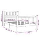 Eenvoudig bedframe van massief grenenhout voor een tijdloze slaapkamer uitstraling - Bedden & bedframes