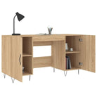 Eenvoudig bureau van bewerkt hout voor een elegante werkruimte - Bureaus