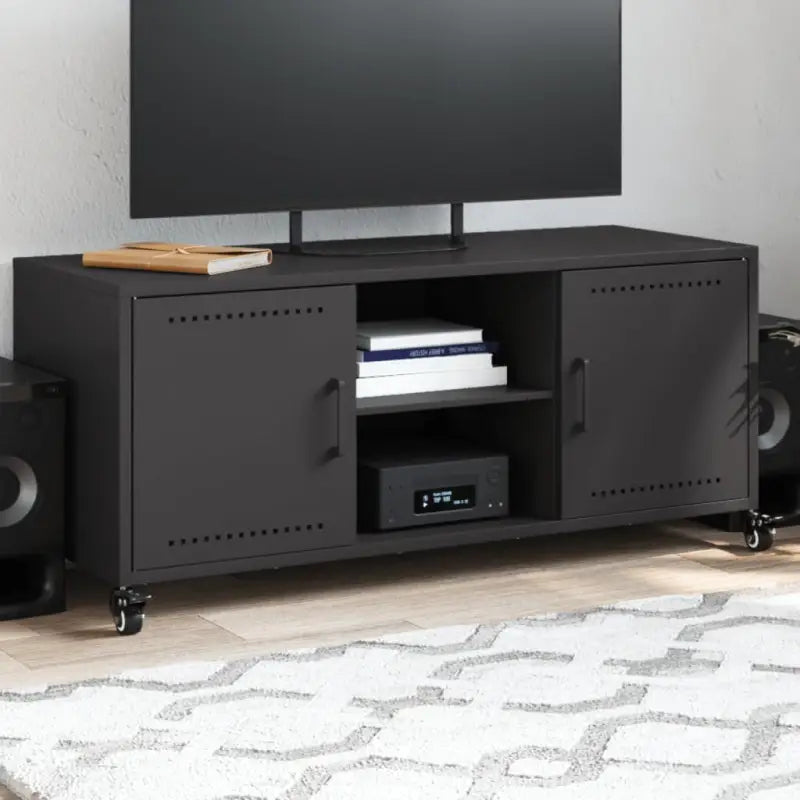 Eenvoudig en stevig tv-meubel voor in je woonkamer - Zwart / 1 - Tv-meubels