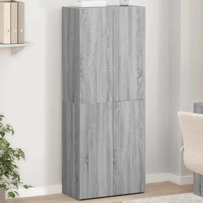 Eenvoudige Archiefkast van bewerkt hout voor stijlvol opbergen - Grijs sonoma / 60 x 32 x 153 cm / 1 - Archiefkasten