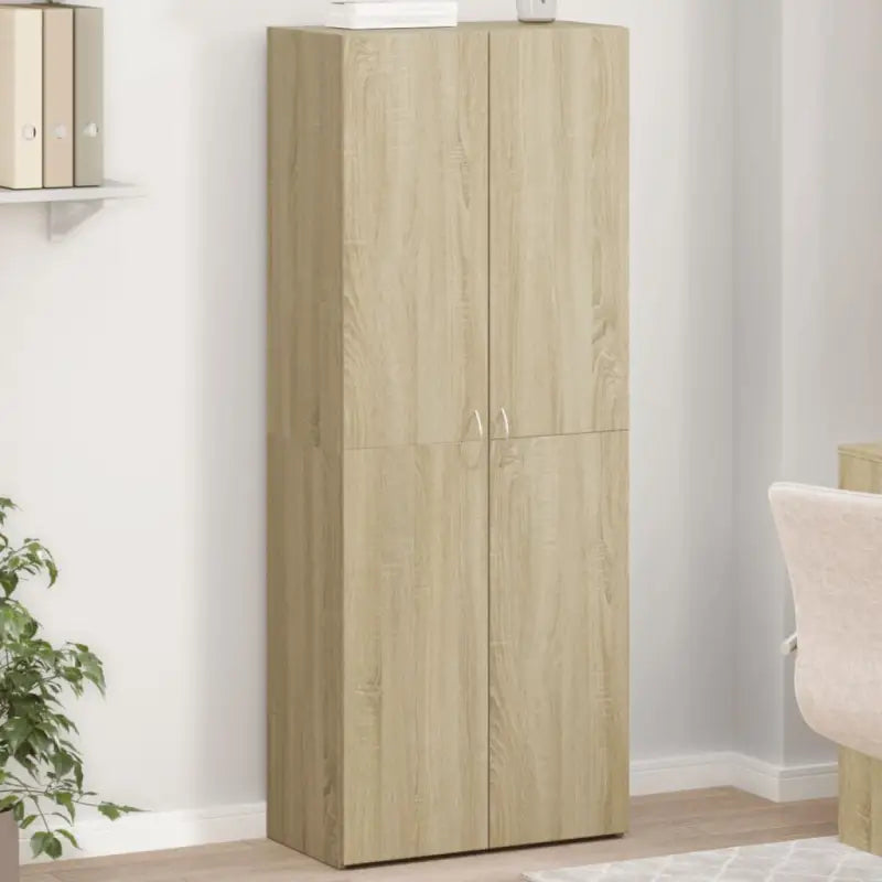 Eenvoudige Archiefkast van bewerkt hout voor stijlvol opbergen - Sonoma eiken / 60 x 32 x 153 cm / 1 - Archiefkasten