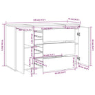 Eenvoudige Bezocht Bewerkt Hout Dressoir met Modern Design - Dressoirs & buffetkasten