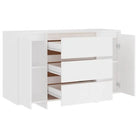 Eenvoudige Bezocht Bewerkt Hout Dressoir met Modern Design - Dressoirs & buffetkasten