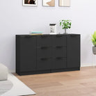 Eenvoudige dressoirs van bewerkt hout gemakkelijk schoon te maken - Zwart / 2 - Dressoirs & buffetkasten