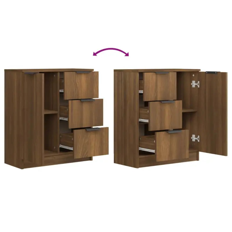 Eenvoudige dressoirs van bewerkt hout gemakkelijk schoon te maken - Dressoirs & buffetkasten