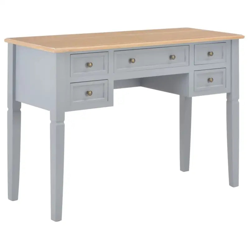 Eenvoudige en romantische schrijftafel voor studeerkamer of slaapkamer - Bruin en grijs - Bureaus