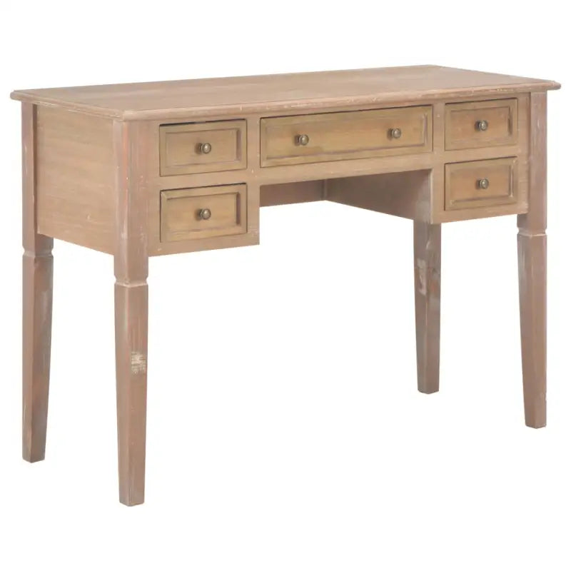Eenvoudige en romantische schrijftafel voor studeerkamer of slaapkamer - Bruin - Bureaus