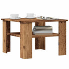 Eenvoudige salontafel van bewerkt hout voor een tijdloze uitstraling - Oud hout / 1 - Salontafels