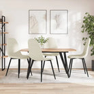 Eetkamerstoelen met een minimalistische en elegante uitstraling - Crème / 4 - Eetkamerstoelen