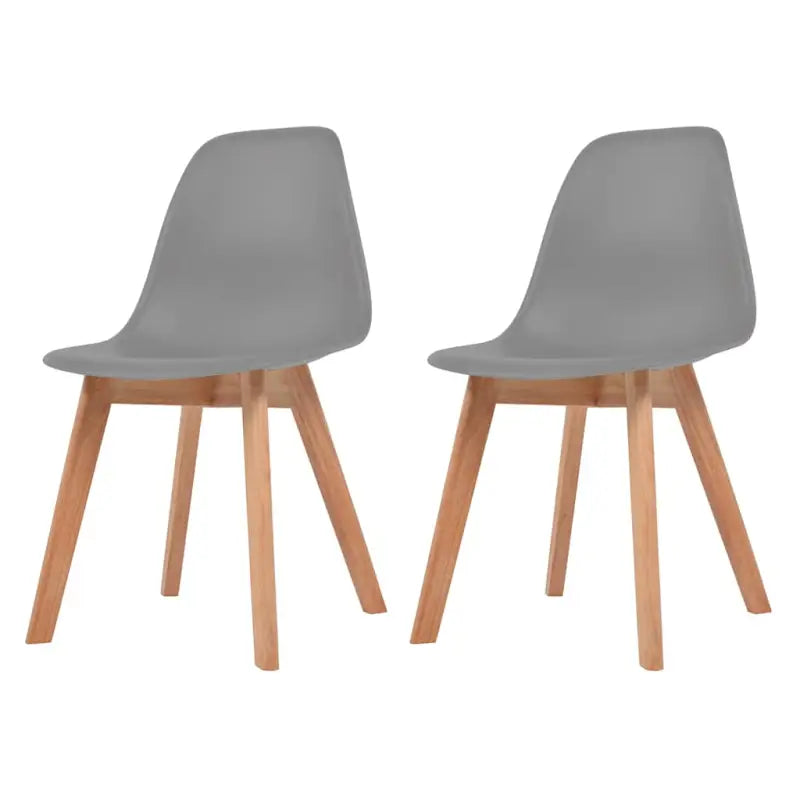 Eetkamerstoelen met elegant ontwerp en levering bevat erg eenvoudig - Grijs / 2 - Eetkamerstoelen