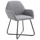 Eetkamerstoelen met gepoedercoat stalen poten en comfortabele stof - Eetkamerstoelen
