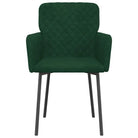 Eetkamerstoelen met hoogte armleuning en luxe fluweel ontwerp - Eetkamerstoelen