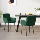 Eetkamerstoelen met hoogte armleuning en luxe fluweel ontwerp - Eetkamerstoelen