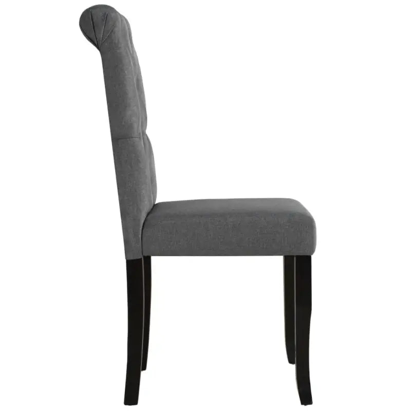 Eetkamerstoelen met stoffen bekleding en massief houten frame - Eetkamerstoelen