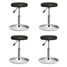 Eetkamerstoelen met tijdloos ontwerp en comfortabel kunstlederen bekleding - Zwart / 4 - Eetkamerstoelen