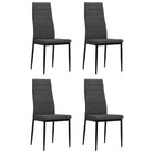 Eetkamerstoelen Set van 6 levering bevat eigentijds en duurzaam ontwerp - Donkergrijs / 4 - Eetkamerstoelen