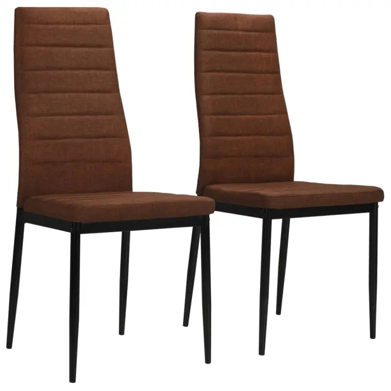 Eetkamerstoelen Set van 6 levering bevat eigentijds en duurzaam ontwerp - Bruin / 2 - Eetkamerstoelen