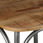 Eetkamerstoelen van massief mangohout in industriële stijl - Eetkamerstoelen