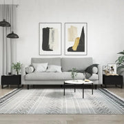 Eetkamertafel met bewerkt hout en metalen poten voor stijl en duurzaamheid - Salontafels